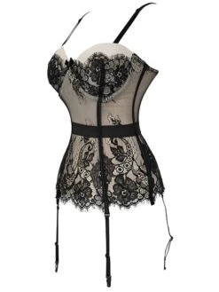 Women's Gartered Lingerie Sexy Lingerie Teddies & Bodysuits 1 Set Flower Sexy Uniforms Casual Bed Valentine's Day Polyester V Wire Sleeveless Lace Bow Fall Summer Purple Red / Buckle / Buckle -Ladies Pajamas Store nfecha1629119058159