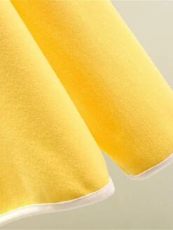 Women's Pajamas Sets Patchwork Warm Fashion Plush Home Daily Bed Cotton Warm Breathable V Wire Long Sleeve Shirt Pant Button Fall Winter Korean Fans Yellow -Ladies Pajamas Store nmyakw1695281898764