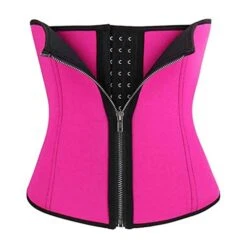 Corset Women's Waist Trainer Shapewears Office Running Gym Yoga Plus Size Black Blue Purple Sport Breathable Zipper Hook & Eye Tummy Control Push Up Front Close Solid Color Summer Spring Fall