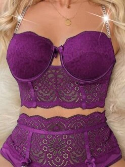 Women's Sexy Lingerie Sets Pure Color Simple Casual Soft Home Daily Bed Nylon Breathable Straps Sleeveless Summer Spring Blue Purple -Ladies Pajamas Store npdaqd1694164389824
