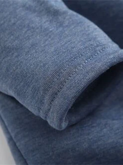 Women's Fleece Lounge Top Pure Color Warm Fashion Casual Home Street Daily Cotton Warm Crew Neck Long Sleeve Pullover Winter Denim Blue Melon Red -Ladies Pajamas Store npimak1693986242802