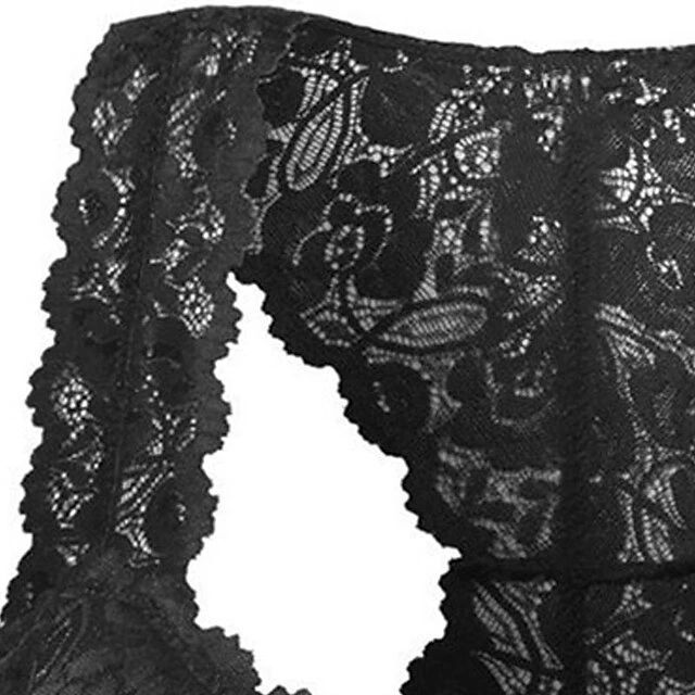 Women's Wireless Bras Fixed Straps Full Coverage V Neck Breathable Lace Pure Color Pull-On Closure Date Casual Daily Nylon Sexy 1PC Black / Bras & Bralettes / 1 PC 5 Women's Wireless Bras Fixed Straps Full Coverage V Neck Breathable Lace Pure Color Pull-On Closure Date Casual Daily Nylon Sexy 1PC Black / Bras & Bralettes / 1 PC - Image 3