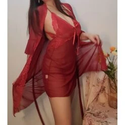 Women's Backless Split Sexy Bodies Nightwear Solid Colored Sexy Lingerie Set Black / White / Pink M XL 3XL