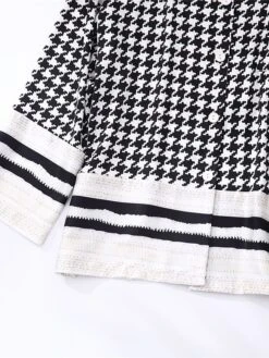 Women's Pajamas Sets Grid / Plaid Fashion Casual Soft Home Daily Bed Satin Breathable Lapel Long Sleeve Shirt Pant Button Pocket Fall Winter Black -Ladies Pajamas Store ntbbds1692172220037