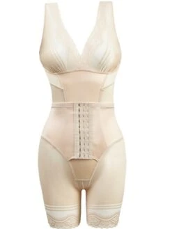 Corset Women's Bodysuits Shapewears Office Christmas Halloween Wedding Party Plus Size Black Beige Sport Seamless Sexy Hook & Eye Classic Tummy Control Push Up Pure Color Fashion Summer Spring Fall -Ladies Pajamas Store nuvnso1622687853772