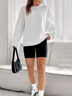 Women's Loungewear Top Pure Color Casual Comfort Soft Home Street Daily Polyester Breathable Crew Neck Long Sleeve Fall Winter Claret Black 24 Women's Loungewear Top Pure Color Casual Comfort Soft Home Street Daily Polyester Breathable Crew Neck Long Sleeve Fall Winter Claret Black -Ladies Pajamas Store nylstc1693295698268