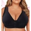 Women's Push Up Bras Full Coverage Lace Pure Color Front Closure Nylon Sexy 1PC Black Pink -Ladies Pajamas Store oapvqs1622687798218