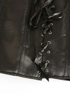 Women's Corsets Tummy Control Halloween Party & Evening Club Black Sexy Breathable Comfortable Hook & Eye Lace Up Push Up Tie Back Pure Color Fall Winter -Ladies Pajamas Store ogaeyj1658227907497