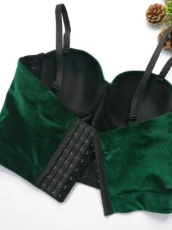 Corset Women's Corset Tops Prom Party & Evening Club Black Wine Green Sexy Overbust Corset Buckle Backless Tummy Control Pure Color Summer Spring -Ladies Pajamas Store phozng1643187456749