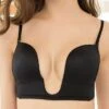 Women's Padded Bras Detachable Straps Demi Cup Shelf Bra Deep U Breathable Pure Color Hook & Eye Date Party & Evening Casual Daily Nylon Sexy 1PC Black Beige / Bras & Bralettes / 1 PC -Ladies Pajamas Store pkvlmd1659594459341