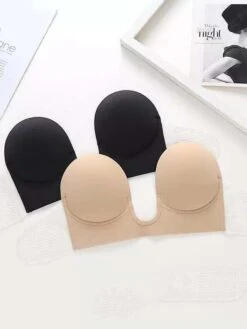 Strapless Silicone Deep U Bra Self-adhesive Gel Sticky Invisible Bra Bra Backless Dress Nude Bra -Ladies Pajamas Store pmbppb1656490640796