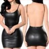Women‘s Sexy Lingerie Wedding Party Valentine‘s Day Thanksgiving Open Back Pure Color Spandex Hot Funny Fall Winter Spring Club