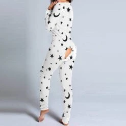 Women's Pajamas Onesie Jumpsuit Nighty 1 PCS Graphic Prints Milk Cow Fashion Simple Comfort Home Daily Bed Polyester Breathable Gift V Wire Long Sleeve Print Spring Fall Black Red