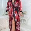 Women's Plus Size Pajamas Bathrobe Heart Flower Simple Casual Comfort Home Bed Wedding Party Polyester Breathable V Wire Long Sleeve Summer Spring Pink Love Safflower 1 Women's Plus Size Pajamas Bathrobe Heart Flower Simple Casual Comfort Home Bed Wedding Party Polyester Breathable V Wire Long Sleeve Summer Spring Pink Love Safflower -Ladies Pajamas Store pyykhk1694164344870