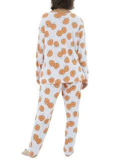 Women's Plus Size Loungewear Sets Stripe Flower Warm Fashion Casual Home Street Daily Polyester Warm Breathable Crew Neck Long Sleeve T Shirt Tee Pant Fall Winter Black Strips Black Daisy -Ladies Pajamas Store qlbjzg1693986217857