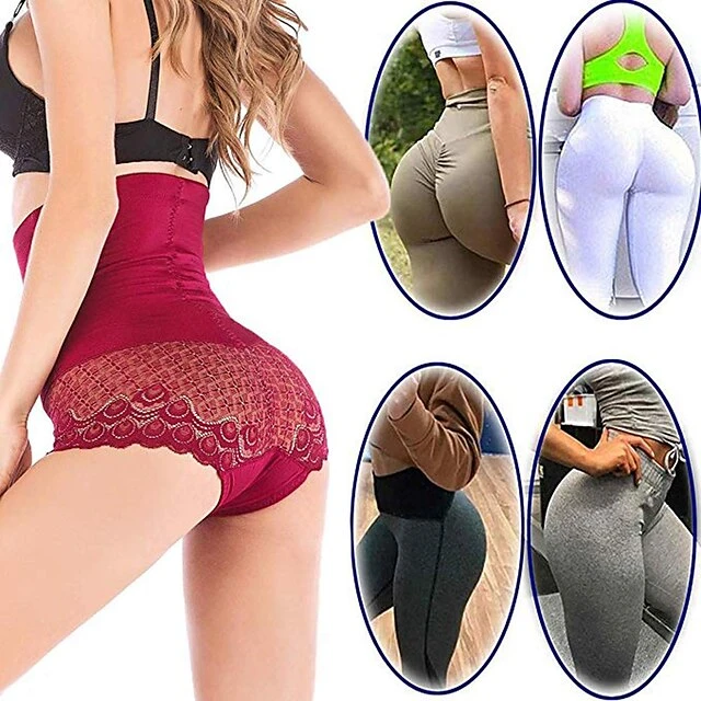 Corset Women's Control Panties Shapewears Office Running Gym Yoga Plus Size Maroon Almond Black Sport Breathable Seamed Lace Up Tummy Control Push Up Solid Color Lace Summer Spring 8 Corset Women's Control Panties Shapewears Office Running Gym Yoga Plus Size Maroon Almond Black Sport Breathable Seamed Lace Up Tummy Control Push Up Solid Color Lace Summer Spring - Image 6