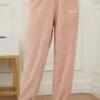 Women's Loungewear Pants Pure Color Warm Fashion Home Daily Polyester Warm Breathable Pant Elastic Waist Fall Winter Cocoa Honey Sauce Red -Ladies Pajamas Store quijtn1693552872345