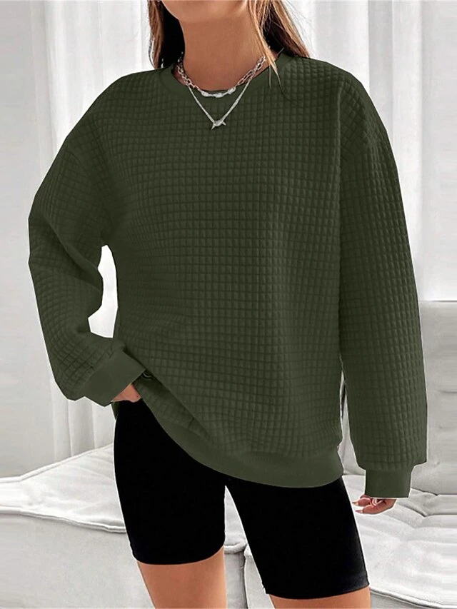 Women's Loungewear Top Pure Color Casual Comfort Soft Home Street Daily Polyester Breathable Crew Neck Long Sleeve Fall Winter Claret Black 17 Women's Loungewear Top Pure Color Casual Comfort Soft Home Street Daily Polyester Breathable Crew Neck Long Sleeve Fall Winter Claret Black - Image 15