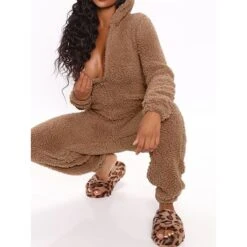 Women's Pajamas Jumpsuit Star Warm Fashion Casual Home Daily Bed Polyester Breathable Hoodie Long Sleeve Pocket Fall Winter Black White 29 Women's Pajamas Jumpsuit Star Warm Fashion Casual Home Daily Bed Polyester Breathable Hoodie Long Sleeve Pocket Fall Winter Black White -Ladies Pajamas Store qybsjx1692348361431