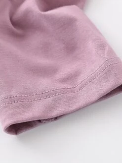 Women's Pajamas Top Pure Color Simple Casual Soft Home Daily Bed Cotton Breathable Crew Neck Long Sleeve Chest Pads Fall Winter Sauce Purple Champagne Powder -Ladies Pajamas Store rdnvtt1693467418955
