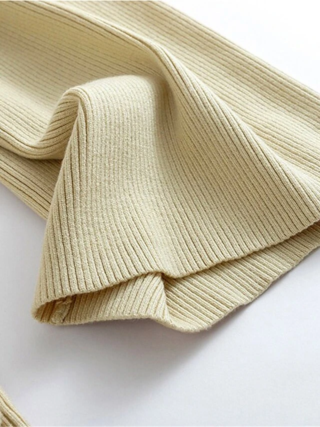 Women's Pajamas Sets Pure Color Fashion Casual Soft Home Daily Bed Knit Breathable Crew Neck Long Sleeve Pant Fall Winter Black Blue 8 Women's Pajamas Sets Pure Color Fashion Casual Soft Home Daily Bed Knit Breathable Crew Neck Long Sleeve Pant Fall Winter Black Blue - Image 6