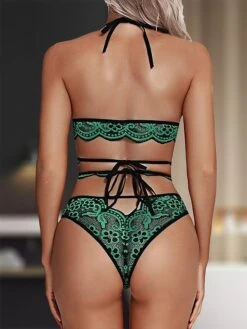 Women's Sexy Lingerie Lingerie Set Pure Color Lovers Hot Home Bed Valentine's Day Polyester Breathable Halter Sleeveless Backless Summer Spring White Red -Ladies Pajamas Store rkoilp1686307891899