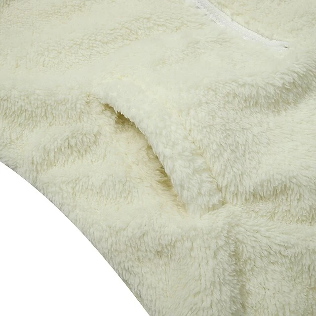 Womens Cartoon Bear Onesise Sleepwear Cute Fuzzy Warm Sherpa Fleece Hooded Romper Short Jumpsuit Playsuit 8 Womens Cartoon Bear Onesise Sleepwear Cute Fuzzy Warm Sherpa Fleece Hooded Romper Short Jumpsuit Playsuit - Image 6