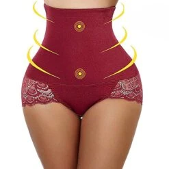 Corset Women's Control Panties Shapewears Office Running Gym Yoga Plus Size Maroon Almond Black Sport Breathable Seamed Lace Up Tummy Control Push Up Solid Color Lace Summer Spring