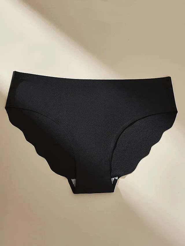 3Pcs Set Women's Panties Ice Silk Lightweight Scalloped Briefs Seamless Underwear Breathable Low Waist Underwear Female Summer Random Color 6 3Pcs Set Women's Panties Ice Silk Lightweight Scalloped Briefs Seamless Underwear Breathable Low Waist Underwear Female Summer Random Color - Image 4