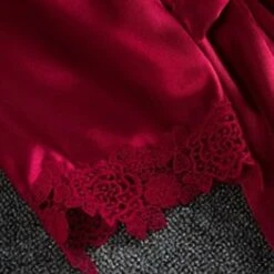 Women's Pajamas Robes Gown Nightgown Nighty 5 Pieces Pure Color Retro Comfort Xmas Home Christmas Daily Satin Breathable Gift V Wire Strap Top Pant Lace Up Backless Chest Pads Spring Fall White 16 Women's Pajamas Robes Gown Nightgown Nighty 5 Pieces Pure Color Retro Comfort Xmas Home Christmas Daily Satin Breathable Gift V Wire Strap Top Pant Lace Up Backless Chest Pads Spring Fall White -Ladies Pajamas Store rxcdye1640938646073