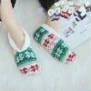 Women's Christmas Socks Snowflake Casual Comfort Home Fleece Warm Fall Winter Black Red -Ladies Pajamas Store rxnghh1690959817354