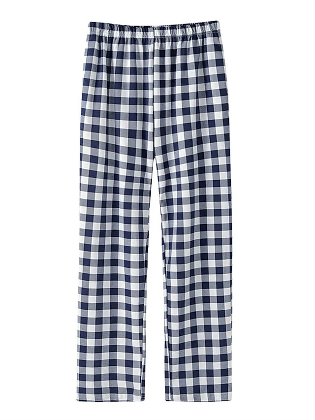 Women's Loungewear Pants Lounge Pants Grid / Plaid Simple Casual Soft Home Street Daily Cotton Breathable Long Pant Pant Elastic Waist Fall Winter Black Yellow 3 Women's Loungewear Pants Lounge Pants Grid / Plaid Simple Casual Soft Home Street Daily Cotton Breathable Long Pant Pant Elastic Waist Fall Winter Black Yellow