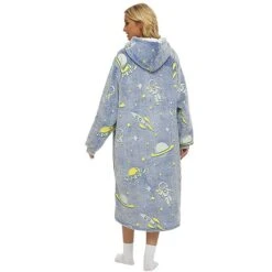 Women's Plush Hooded Robe Warm Loungewear Pajamas Nightgown Sleepwear Home Daily Bed Fall Winter -Ladies Pajamas Store rzbnto1637318247343