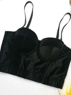 Corset Women's Corset Tops Prom Party & Evening Club Black Wine Green Sexy Overbust Corset Buckle Backless Tummy Control Pure Color Summer Spring -Ladies Pajamas Store rzodcw1643187461432