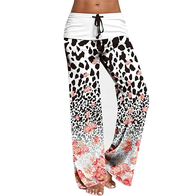 Women's Loungewear Bottom Nighty 1 PCS Butterfly Flower Fashion Comfort Sport Home Daily Polyester Gift Long Pant Pant Elastic Waist Print Spring Summer Light Pink White / Lace Up / Cute 3 Women's Loungewear Bottom Nighty 1 PCS Butterfly Flower Fashion Comfort Sport Home Daily Polyester Gift Long Pant Pant Elastic Waist Print Spring Summer Light Pink White / Lace Up / Cute