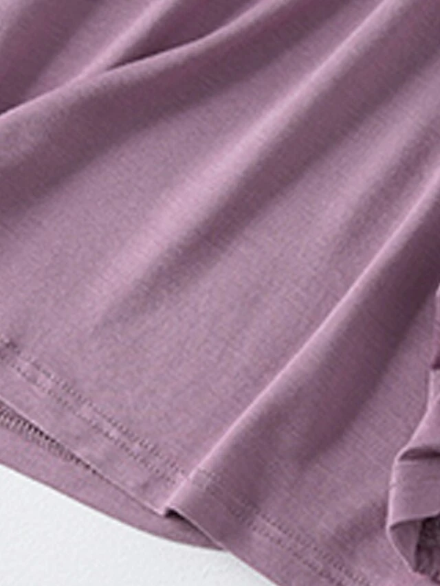 Women's Pajama Top With Chest Pads Loungewear Top Pure Color Fashion Casual Comfort Home Daily Bed Modal Breathable Crew Neck Long Sleeve Fall Winter Black White 8 Women's Pajama Top With Chest Pads Loungewear Top Pure Color Fashion Casual Comfort Home Daily Bed Modal Breathable Crew Neck Long Sleeve Fall Winter Black White - Image 6