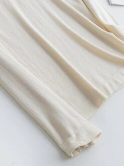 Women's Delong Thermal Shirt Top Pure Color Warm Simple Casual Home Daily Going Out Nylon Warm V Wire Long Sleeve Fall Winter Black Camel -Ladies Pajamas Store sgoicj1697161973043