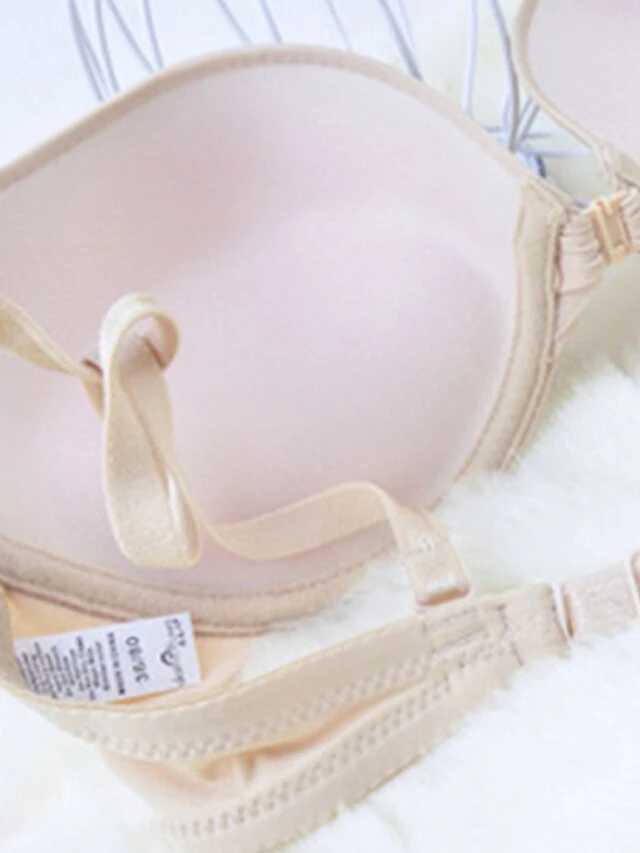 Women's Underwire Bras Double Strap Adjustable 3/4 Cup V Neck Breathable Push Up Stripe Pure Color Hook & Eye Date Casual Daily Cotton 1PC White Black / Bras & Bralettes / 1 PC 20 Women's Underwire Bras Double Strap Adjustable 3/4 Cup V Neck Breathable Push Up Stripe Pure Color Hook & Eye Date Casual Daily Cotton 1PC White Black / Bras & Bralettes / 1 PC - Image 18