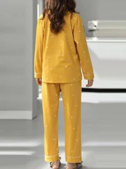 Women's Loungewear Sets Animal Heart Fashion Comfort Soft Home Daily Bed Cotton Breathable Lapel Long Sleeve Shirt Pant Button Pocket Fall Winter White Powder Lotus Pink -Ladies Pajamas Store sjupwo1693467398071