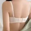 Women's Wireless Bras Padded Bras Detachable Straps Full Coverage Scoop Neck Breathable Push Up Pure Color Hook & Eye Date Casual Daily Nylon Sexy 1PC White Black / Bras & Bralettes / 1 PC -Ladies Pajamas Store spbwdk1659594449347