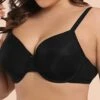 Women's Plus Size Bra Pure Color Undergarments Home Bed Cotton Breathable Straps Sleeveless Backless Summer Spring Black Beige