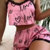 Women'S Home Wear Fashion Lace Patchwork Suspenders Set -Ladies Pajamas Store taxxzx1697793503443