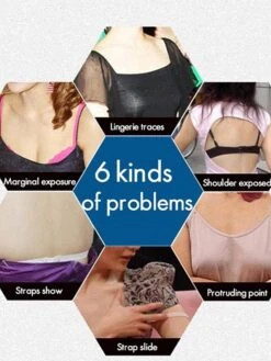 Strapless Silicone Deep U Bra Self-adhesive Gel Sticky Invisible Bra Bra Backless Dress Nude Bra -Ladies Pajamas Store tcfnns1656490628263