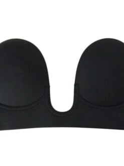 Women's Tube Bra Adhesive Bras Strapless Bras Full Coverage Deep V Breathable Invisible Pure Color Sticky Casual Daily Polyester Sexy 1PC Black Khaki / Bras & Bralettes / 1 PC -Ladies Pajamas Store tdsjbt1634723544897