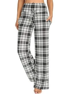 Women's Christmas Loungewear Pants Elk Tie Dye Sport Casual Comfort Xmas Home Christmas Daily Polyester Breathable Pant Summer Fall Blue Square Red Plaid -Ladies Pajamas Store tdslmg1693295698349