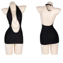 Women's Backless Sexy Bodies Nightwear Solid Colored Black One-Size -Ladies Pajamas Store tjcrng1694417623735