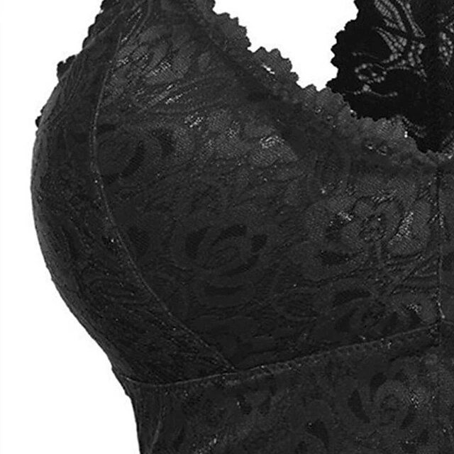 Women's Wireless Bras Fixed Straps Full Coverage V Neck Breathable Lace Pure Color Pull-On Closure Date Casual Daily Nylon Sexy 1PC Black / Bras & Bralettes / 1 PC 6 Women's Wireless Bras Fixed Straps Full Coverage V Neck Breathable Lace Pure Color Pull-On Closure Date Casual Daily Nylon Sexy 1PC Black / Bras & Bralettes / 1 PC - Image 4