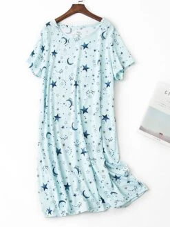 Women's Pajamas Nightgown Nightshirt Dress Animal Letter Casual Comfort Sweet Home Street Daily Polyester Breathable Crew Neck Short Sleeve Summer Spring Black Pink -Ladies Pajamas Store uahgjj1681464817122