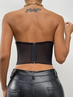 Corset Women's Corset Tops Prom Party & Evening Club Black White Red Sexy Underbust Corset Buckle Tummy Control Lace Summer Spring -Ladies Pajamas Store udaxyb1643185340660