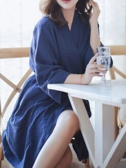 Women's Pajamas Bathrobe Robes Gown Pure Color Simple Casual Comfort Home Daily Bed Polyester Breathable V Wire Long Sleeve Pocket Belt Included Fall Winter Pink Women's Long Sleeves~~ Light Blue 19 Women's Pajamas Bathrobe Robes Gown Pure Color Simple Casual Comfort Home Daily Bed Polyester Breathable V Wire Long Sleeve Pocket Belt Included Fall Winter Pink Women's Long Sleeves~~ Light Blue -Ladies Pajamas Store ufvslw1693467408367